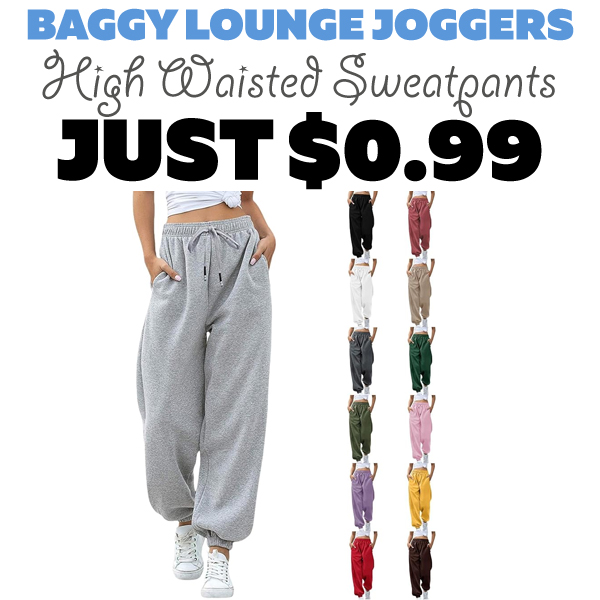 High Waisted Sweatpants Only $0.99 (Regularly $14.59)