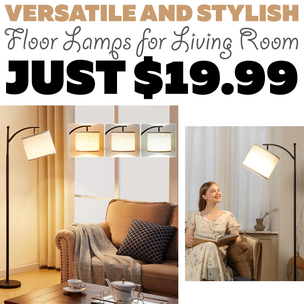 Floor Lamps for Living Room Only $19.99 (Regularly $39.99)