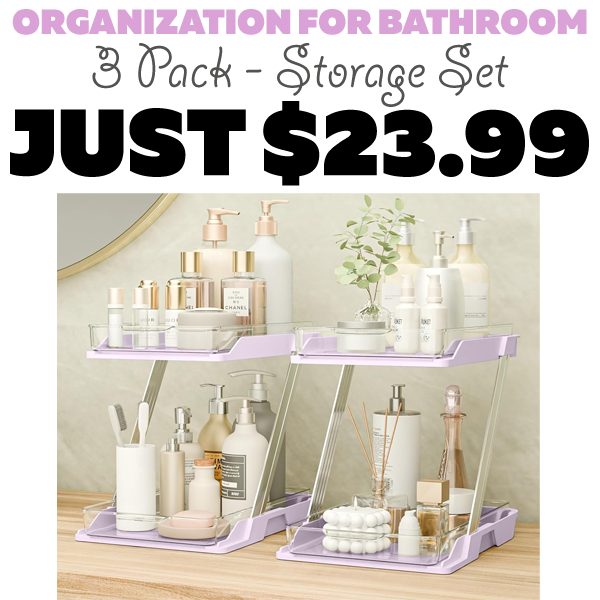 3 Pack - Storage Set Only $23.99 (Regularly $39.99)