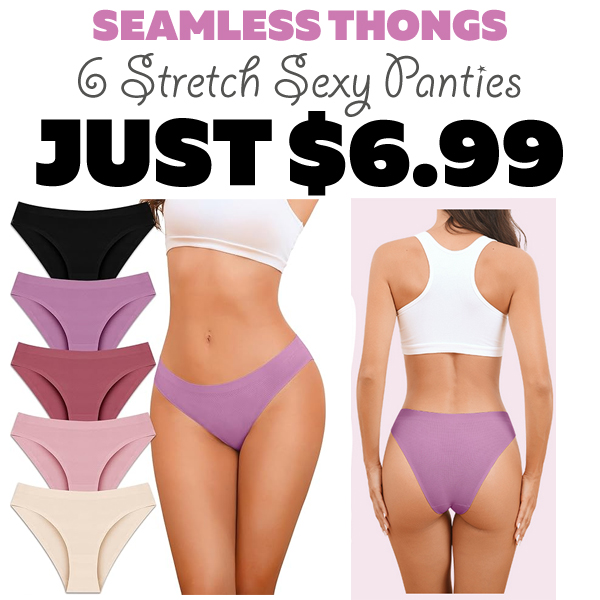 6 Stretch Sexy Panties Only $6.99 (Regularly $13.99)