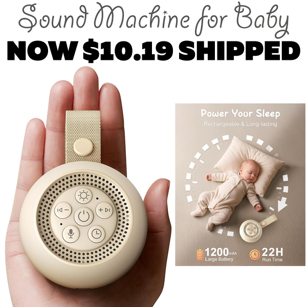 Sound Machine for Baby Only $10.19 (Regularly $16.99)