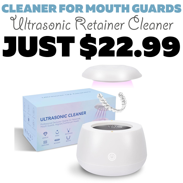 Ultrasonic Retainer Cleaner Only $22.99 (Regularly $45.99)