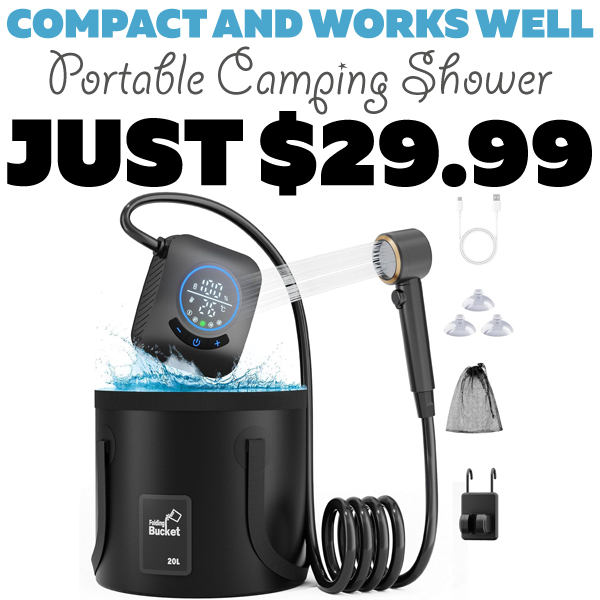 Portable Camping Shower Only $29.99 (Regularly $49.99)