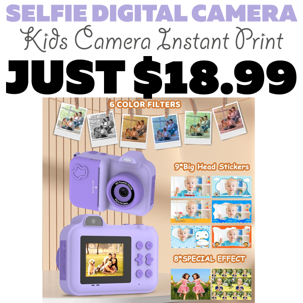 Kids Camera Instant Print Only $18.99 (Regularly $37.99)
