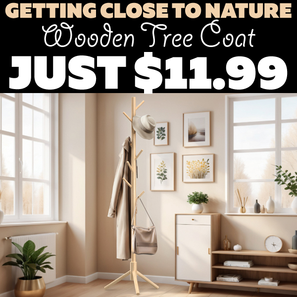 Wooden Tree Coat Only $11.99 (Regularly $24.99)