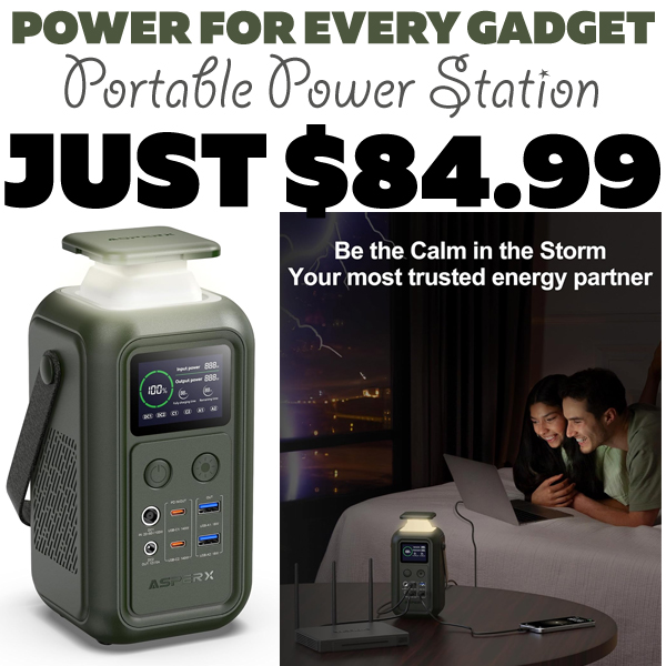 Portable Power Station Only $84.99 (Regularly $169.99)
