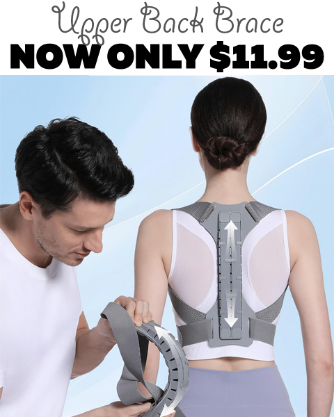 Upper Back Brace Only $11.99 (Regularly $39.99)