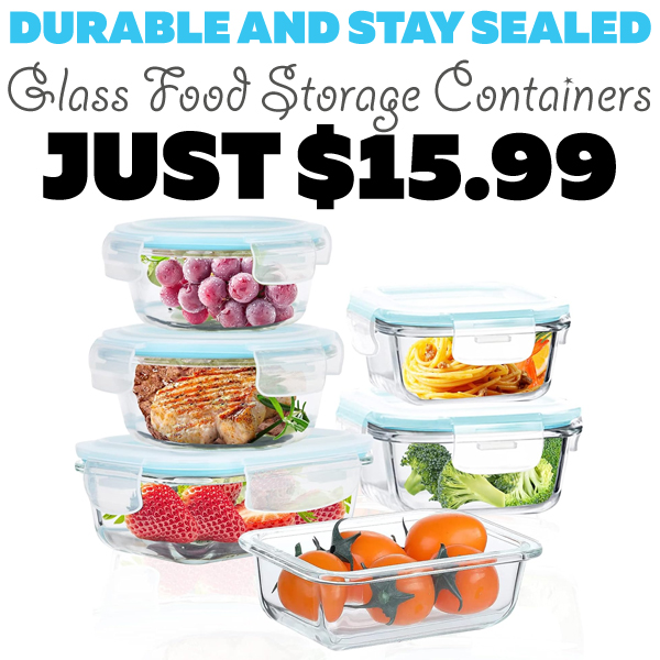 Glass Food Storage Containers Only $15.99 (Regularly $31.99)