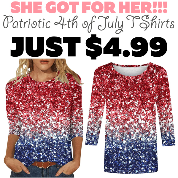 Patriotic 4th of July TShirts Only $4.99 (Regularly $9.99)