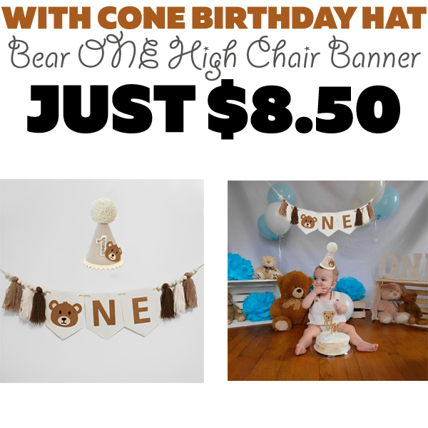 Bear ONE High Chair Banner Only $8.50 (Regularly $18.99)