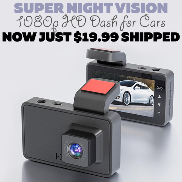 1080p HD Dash for Cars Only $19.99 (Regularly $90.86)