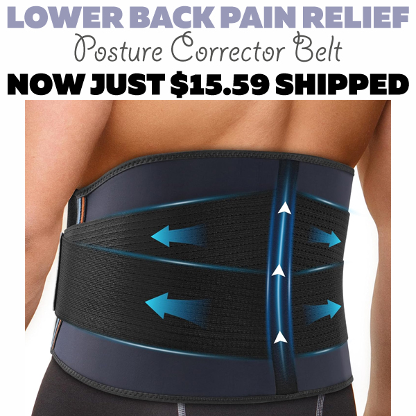 Posture Corrector Belt Only $15.59 (Regularly $25.99)