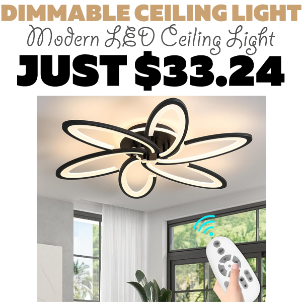 Modern LED Ceiling Light Only $33.24 (Regularly $69.99)