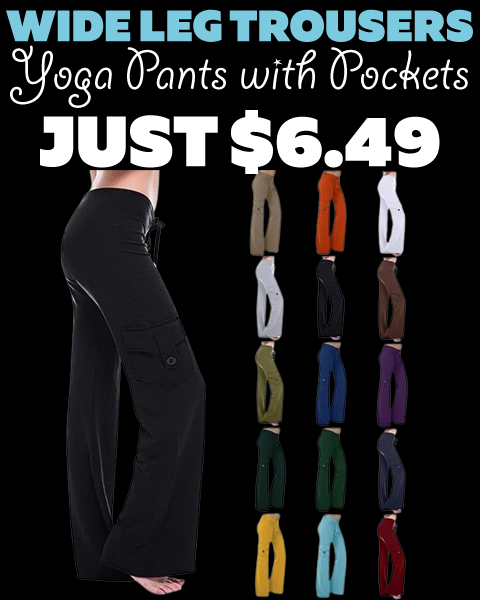 Yoga Pants with Pockets Only $6.49 (Regularly $12.99)