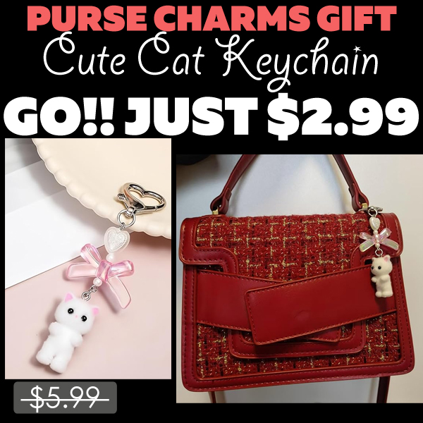 Cute Cat Keychain Only $2.99 (Regularly $5.99)