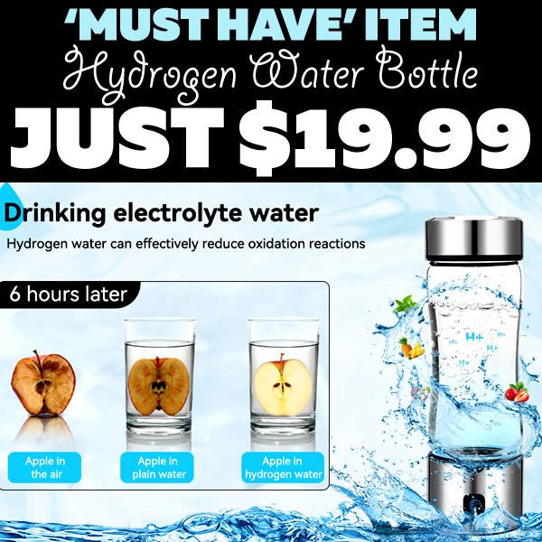 Hydrogen Water Bottle Only $19.99 (Regularly $39.99)