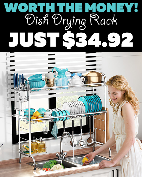 Dish Drying Rack Only $34.92 (Regularly $72.99)