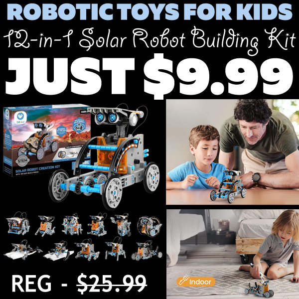12-in-1 Solar Robot Building Kit Only $9.99 (Regularly $25.99)