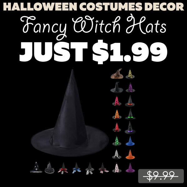 Fancy Witch Hats Only $1.99 (Regularly $9.99)