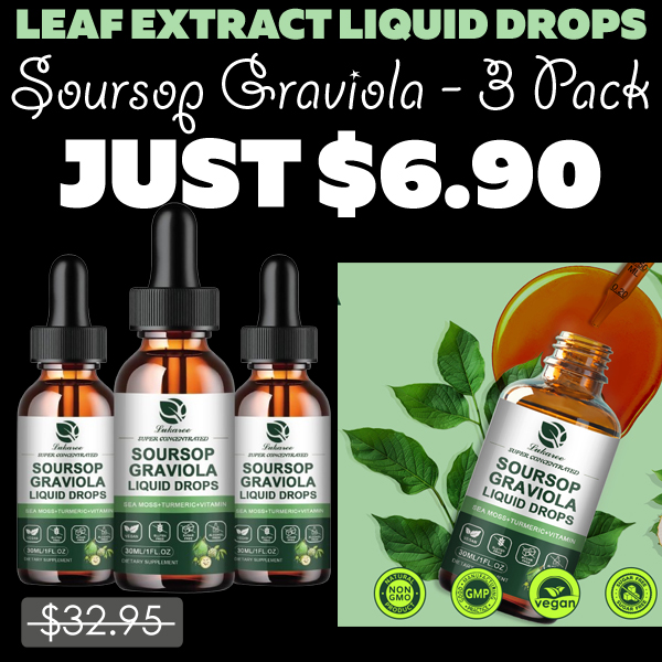 Soursop Graviola - 3 Pack Only $6.90 (Regularly $32.95)