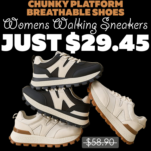 Womens Walking Sneakers Only $29.45 (Regularly $58.90)