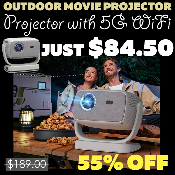 Projector with 5G WiFi Only $84.50 (Regularly $189.00)
