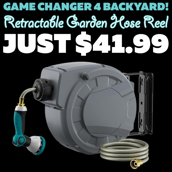 Retractable Garden Hose Reel Only $41.99 (Regularly $59.99)