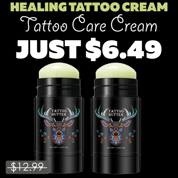 Tattoo Care Cream Only $6.49 (Regularly $12.99)