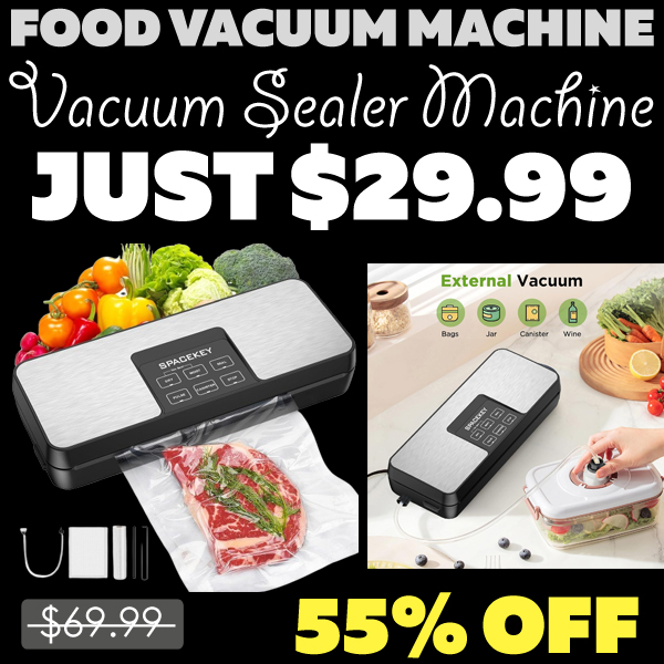 Vacuum Sealer Machine Only $29.99 (Regularly $69.99)