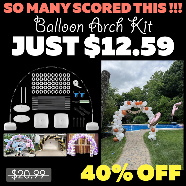Balloon Arch Kit Only $12.59 (Regularly $20.99)