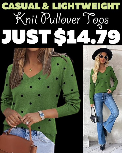 Knit Pullover Tops Only $14.79 (Regularly $36.99)