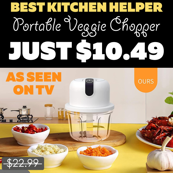 Portable Veggie Chopper Only $10.49 (Regularly $22.99)