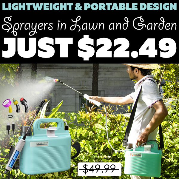 Sprayers in Lawn and Garden Only $22.49 (Regularly $49.99)