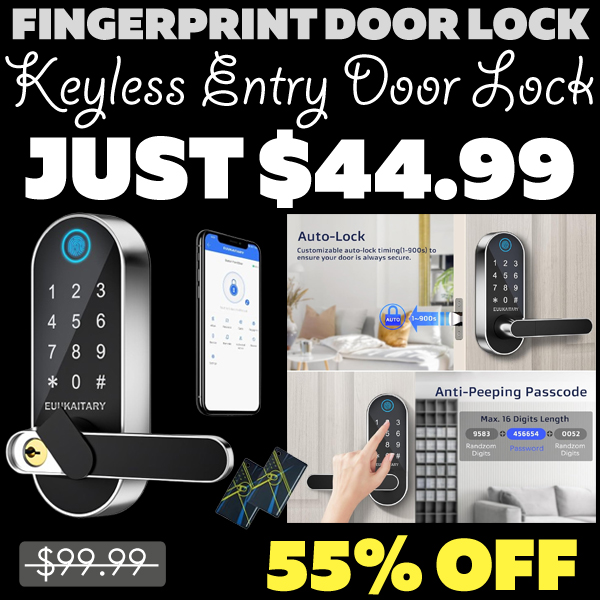 Keyless Entry Door Lock Only $44.99 (Regularly $99.99)