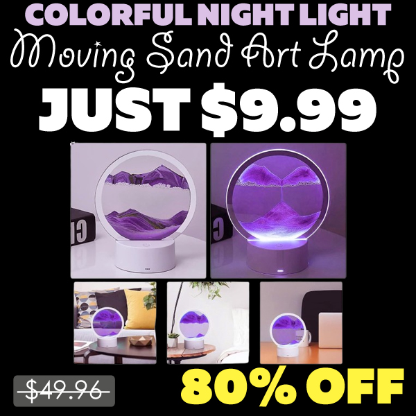 Moving Sand Art Lamp Only $9.99 (Regularly $49.96)