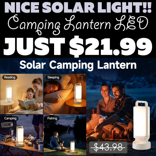Camping Lantern LED Only $21.99 (Regularly $43.98)