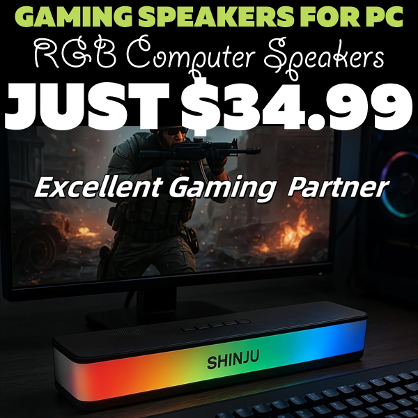 RGB Computer Speakers Only $34.99 (Regularly $69.99)