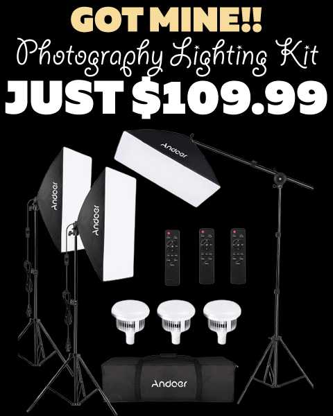 Photography Lighting Kit Only $109.99 (Regularly $139.99)