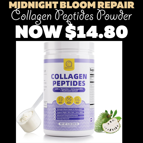 Collagen Peptides Powder Only $14.80 (Regularly $36.99)