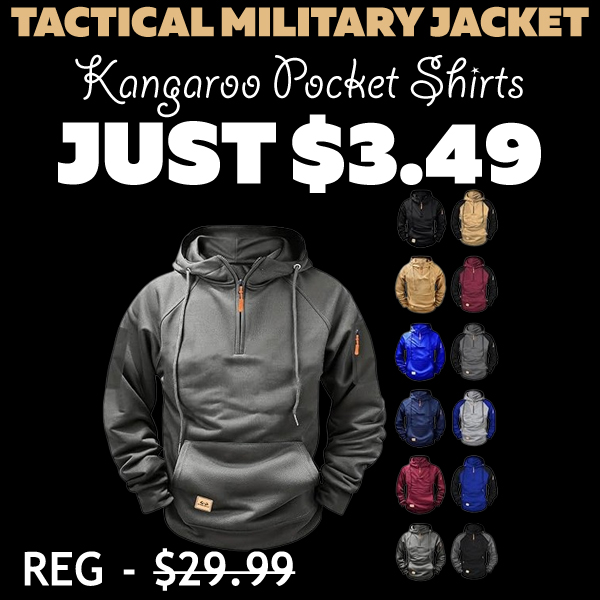 Kangaroo Pocket Shirts Only $3.49 (Regularly $33.99)