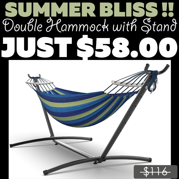 Double Hammock with Stand Only $58 (Regularly $116)
