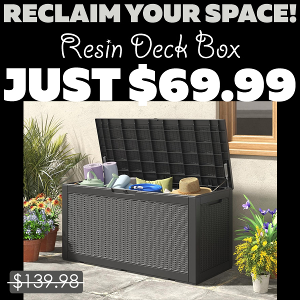 Resin Deck Box Only $69.99 (Regularly $139.98)