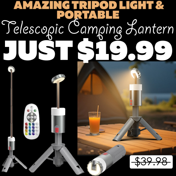 Telescopic Camping Lantern Only $16.49 (Regularly $39.98)