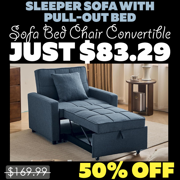 Sofa Bed Chair Convertible Only $83.29 (Regularly $169.99)