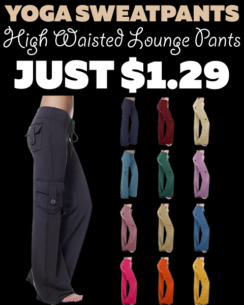 High Waisted Lounge Pants Only $1.29 (Regularly $14.99)