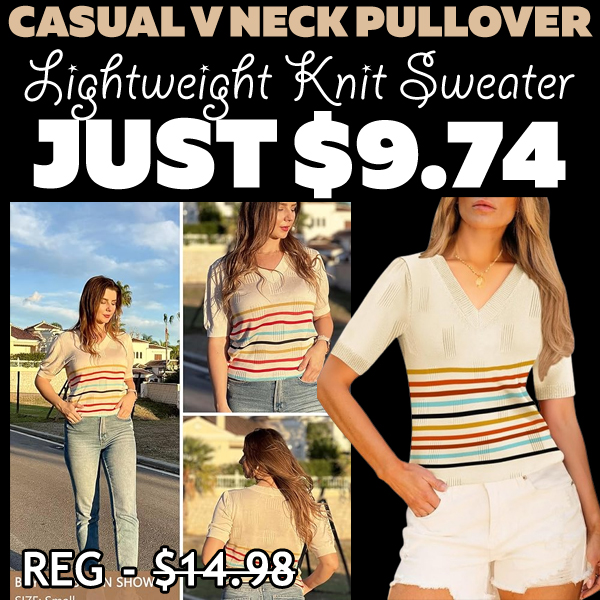 Lightweight Knit Sweater Only $9.74 (Regularly $14.98)
