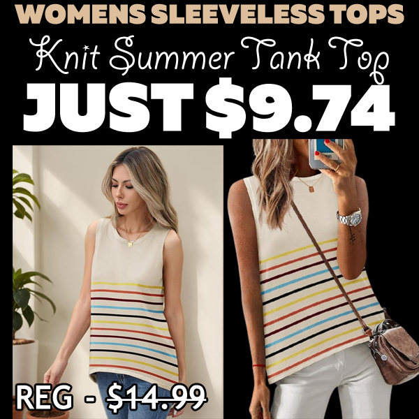 Knit Summer Tank Top Only $9.74 (Regularly $14.99)