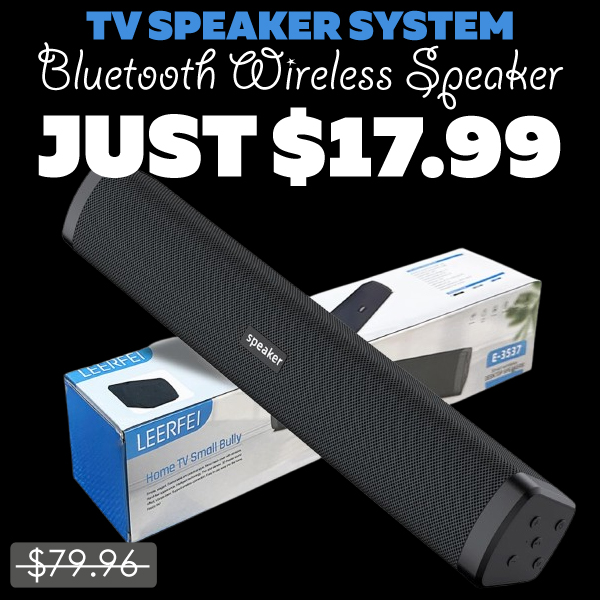 Bluetooth Wireless Speaker Only $17.99 (Regularly $79.96)