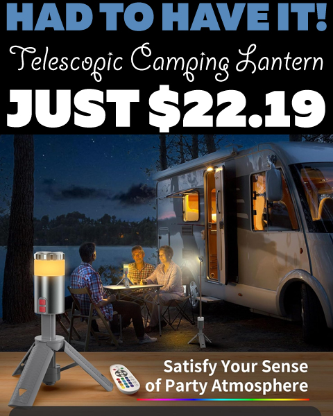 Telescopic Camping Lantern Only $22.19 (Regularly $36.99)