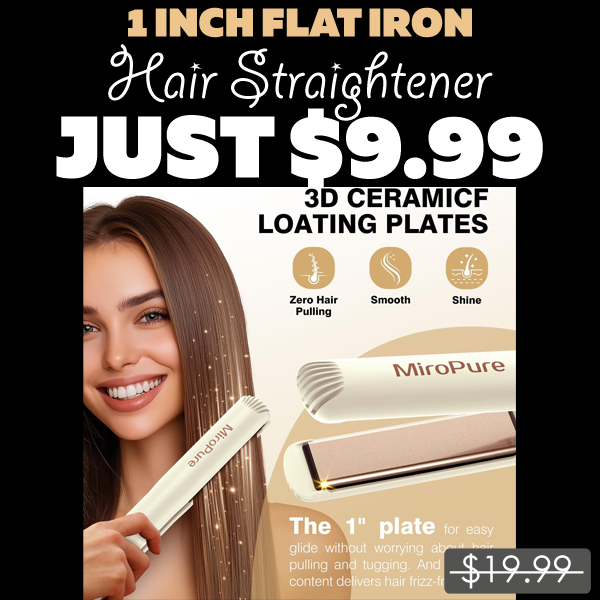 Hair Straightener Only $9.99 (Regularly $19.99)